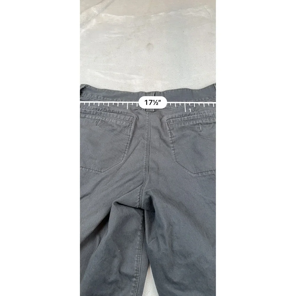 The North Face Mens Gray Cotton Chino Shorts Size 34 Long Hiking‎ Casual Outdoor